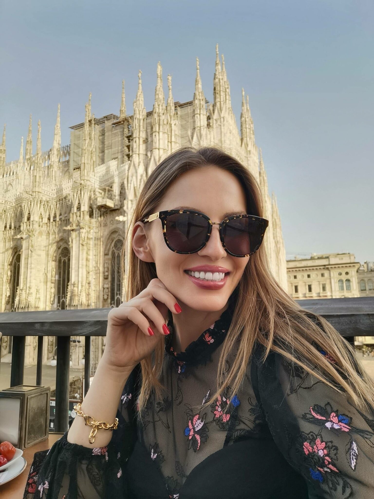 Bela_zofia wearing Three Floor jumpsuit in Milan during Milan Fashion week 