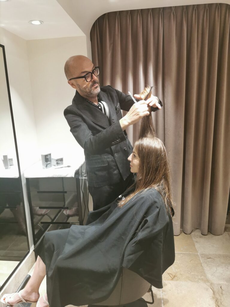 Famous invisible haircut by Rossano Ferretti (The method). My wonderful experience at La Réserve Genève Hotel & Spa in 2021 and 2022. 4