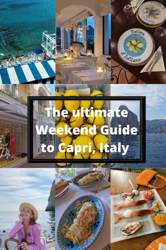 The ultimate weekend guide to Capri, Italy. Where to stay (La Minerva Capri) eat (La Fontelina)do shopping and more. 3 dreamy days in paradise.