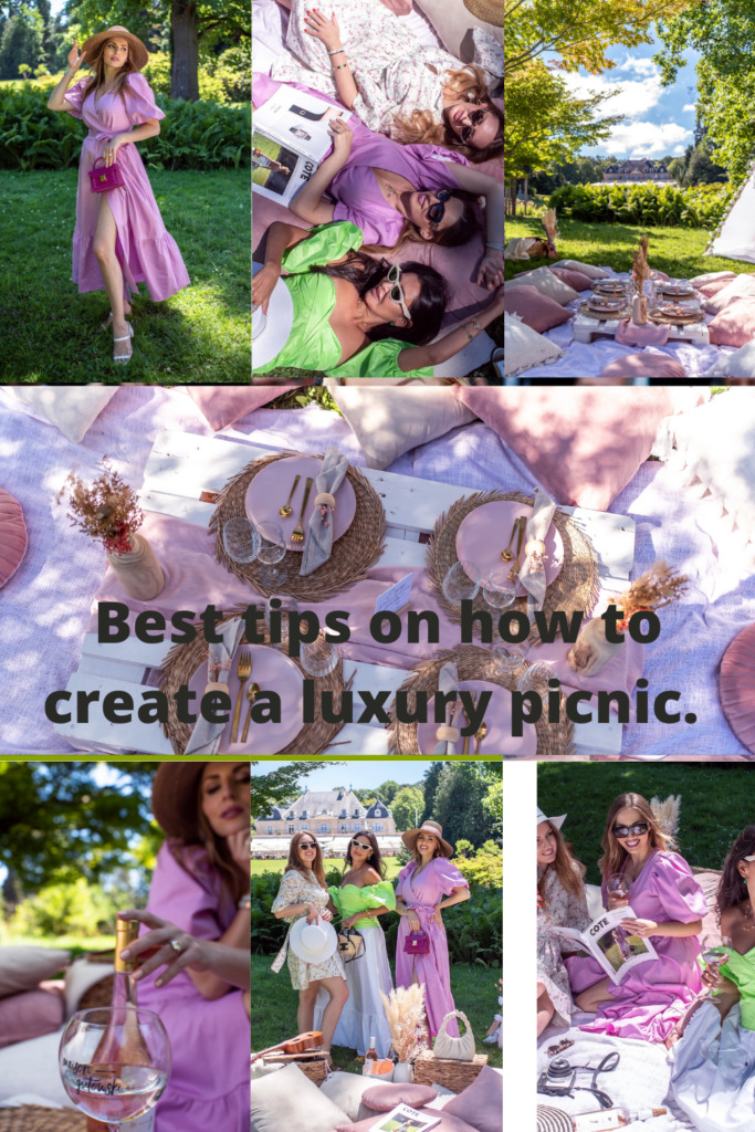 EVERYTHING YOU NEED FOR A LUXURY  PICNIC WITH FRIENDS in 2022. Romantic Setting, Stylish clothing, delicious food and Instagram-worthy aesthetic.