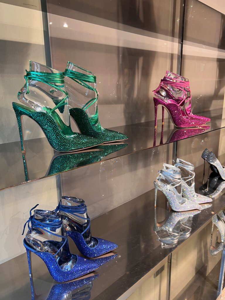 Milan Fashion Week SS23 - Dazzling Shoe Presentations. Giuseppe Zanotti, Gianvito Rossi, Sergio Rossi, Casadei, Le Silla. Must-see Shoes Collection and trends for Spring Summer 2023. 140