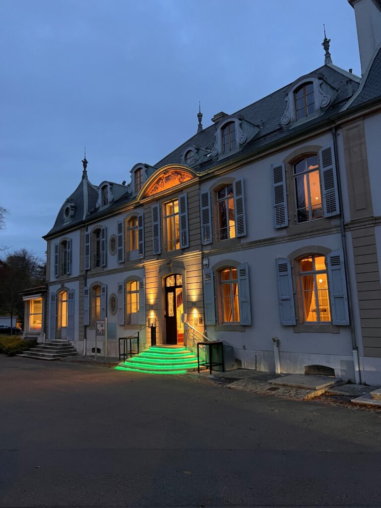 OH, BABY! My Dreamy Gender Neutral Baby Shower Theme. Delicious Teddy Bear Cake, Water Green Color Palette and historical venue at L'Hôtel Restaurant du Parc des Eaux-Vives from 1750.