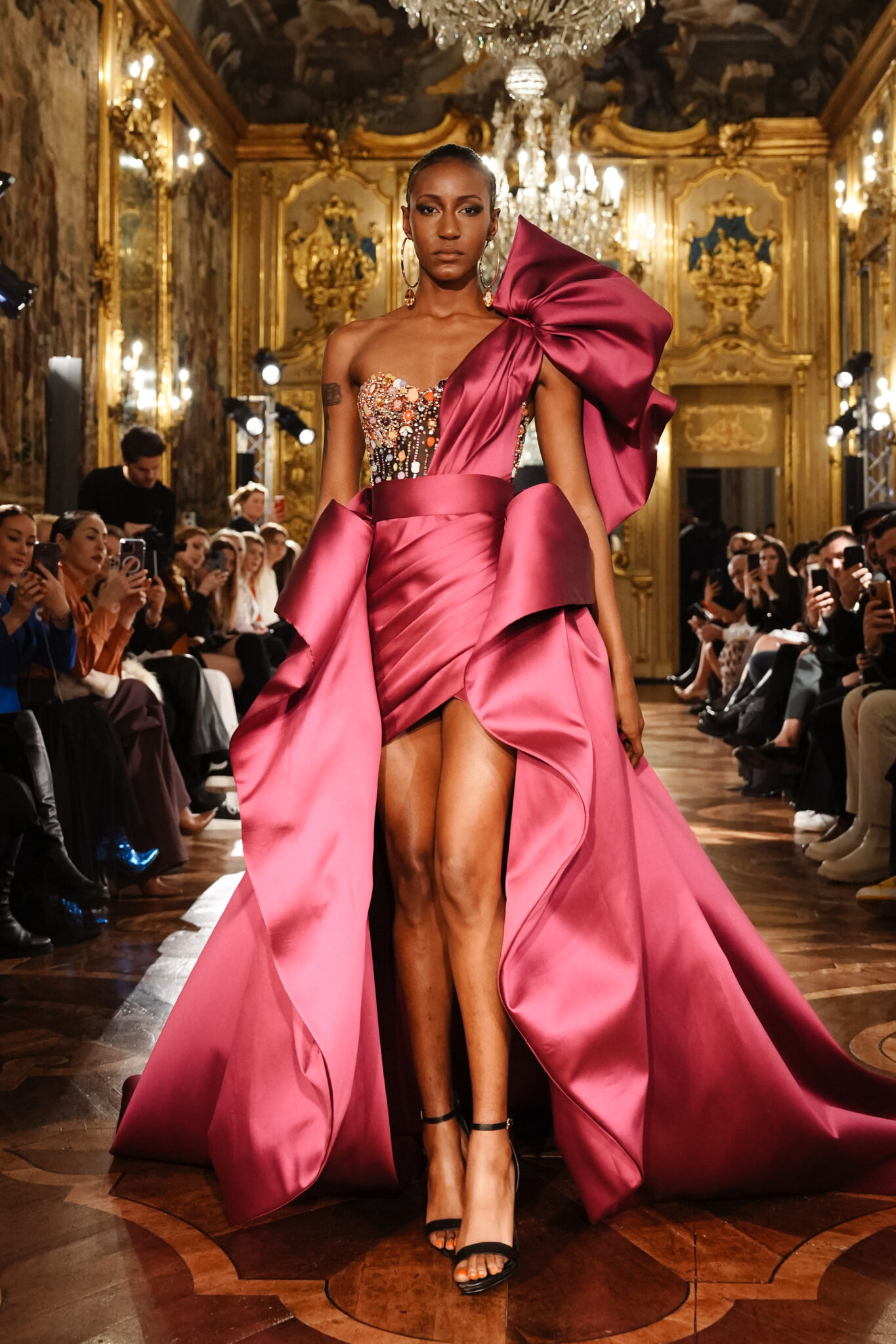 What you need to know about the stunning Fashion Show at Palazzo Clerici during MFW F/W 22/23. Fashion Week Studio 's impressive show presenting: Cristina Tamborero, Salvatore Pappacena, TINA COUTURE, NARCIZA Severa and Frida Xhoi & Xhei.