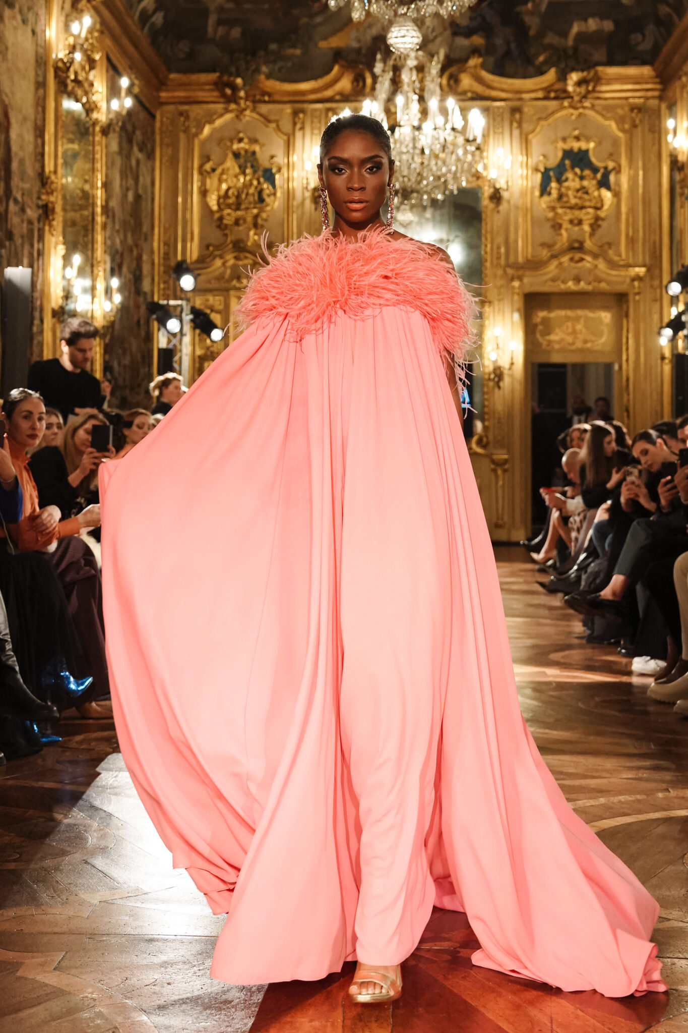 What you need to know about the stunning Fashion Show at Palazzo Clerici during MFW F/W 22/23. Fashion Week Studio 's impressive show presenting: Cristina Tamborero, Salvatore Pappacena, TINA COUTURE, NARCIZA Severa  and Frida Xhoi & Xhei.