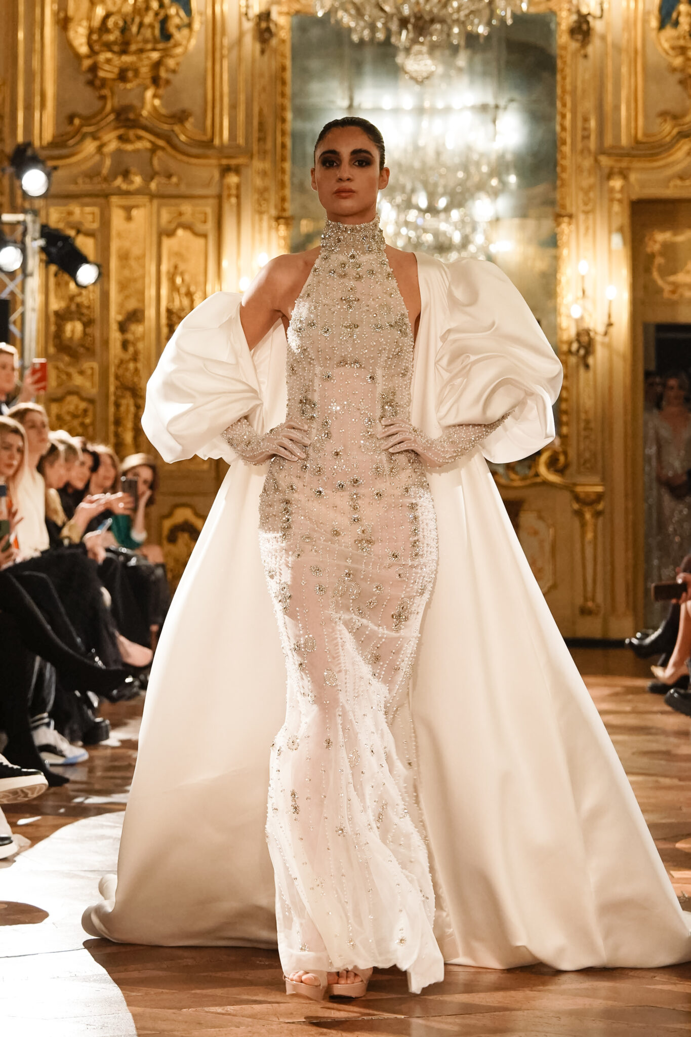 What you need to know about the stunning Fashion Show at Palazzo Clerici during MFW F/W 22/23. Fashion Week Studio 's impressive show presenting: Cristina Tamborero, Salvatore Pappacena, TINA COUTURE, NARCIZA Severa and Frida Xhoi & Xhei.