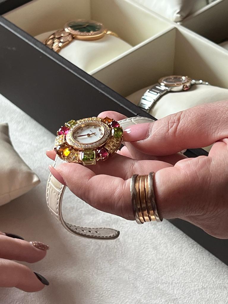 Bulgari Serpenti and Diva, 2 intensely Italian and dazzling watches presented during Watches and Wonders 2023 at Hotel President Wilson. Time is a Jewel.