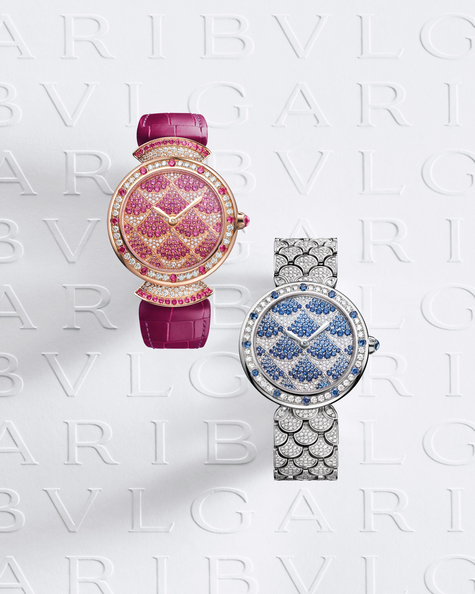 Bulgari Serpenti and Diva, 2 intensely Italian watches presented during Watches and Wonders 2023 at Hotel President Wilson. 