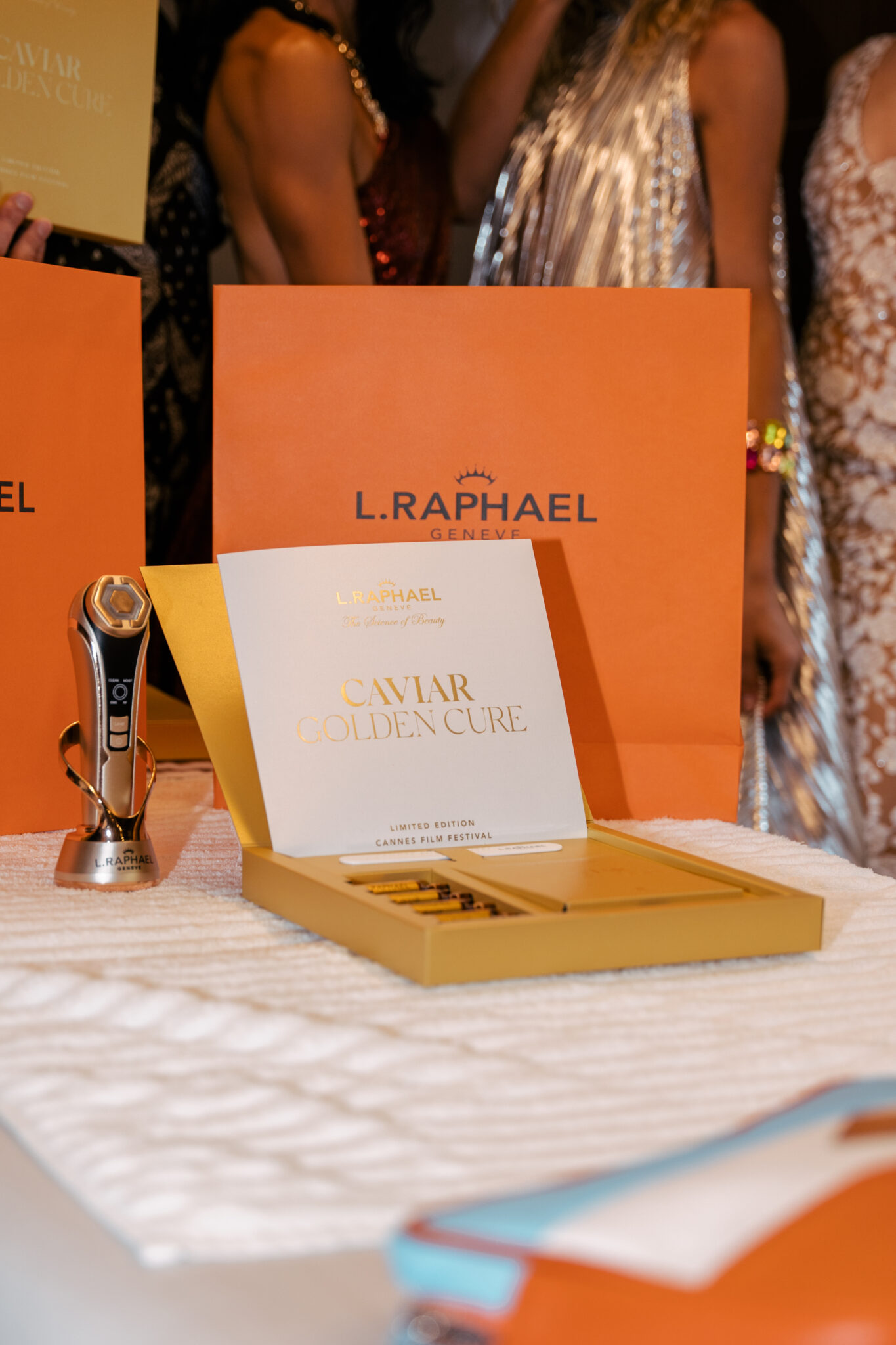 L.Raphael Launch of New Caviar Golden Cure box during the 76th Cannes Film Festival.