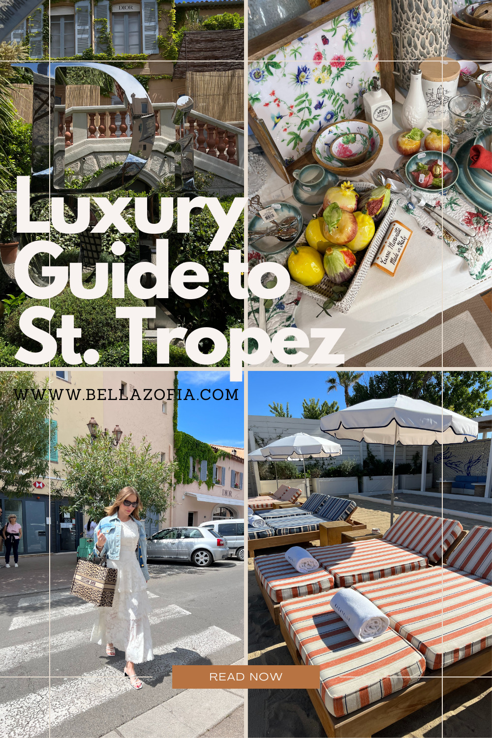 The Luxury guide that takes you through the best places in Saint Tropez. Byblos, Dior Café, Bagatelle and more.