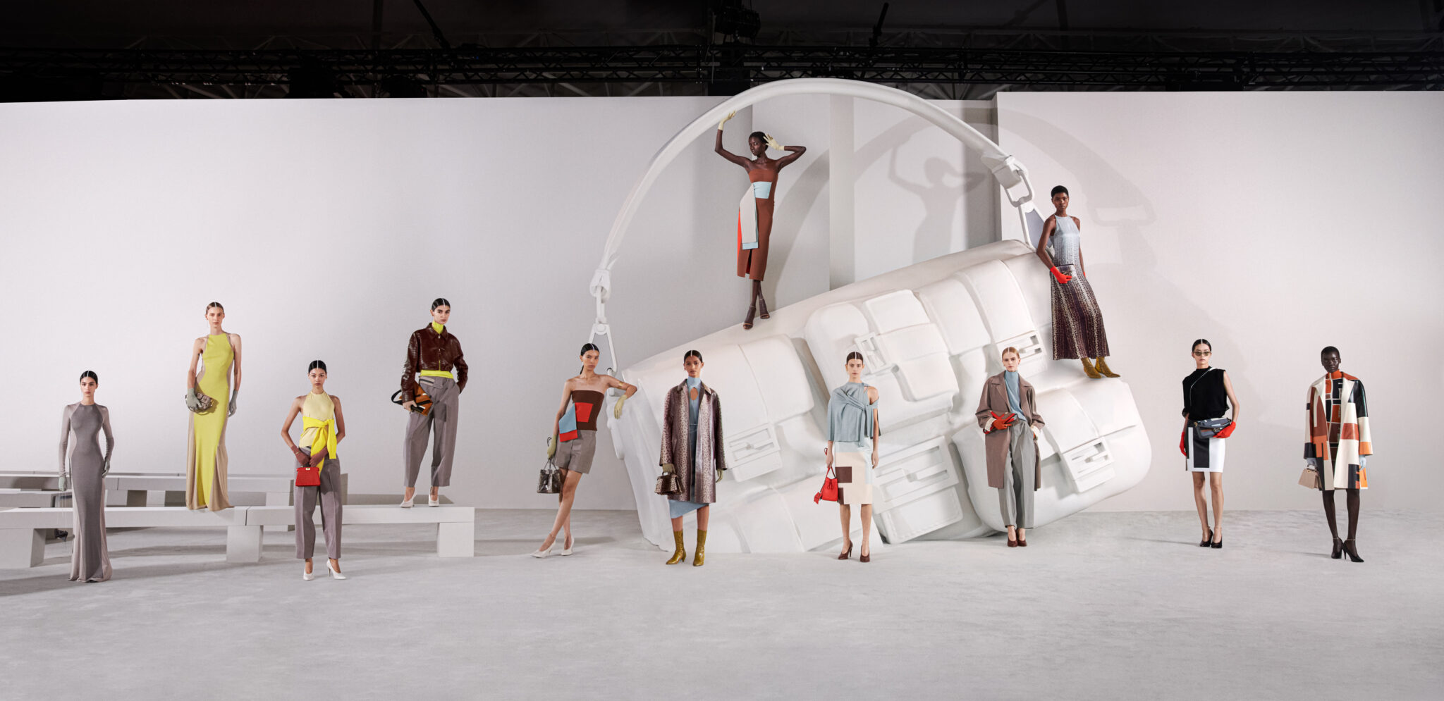 FENDI WOMENSWEAR COLLECTION - SS24 During MFW. COMFORT, LUXURY AND HERITAGE. 