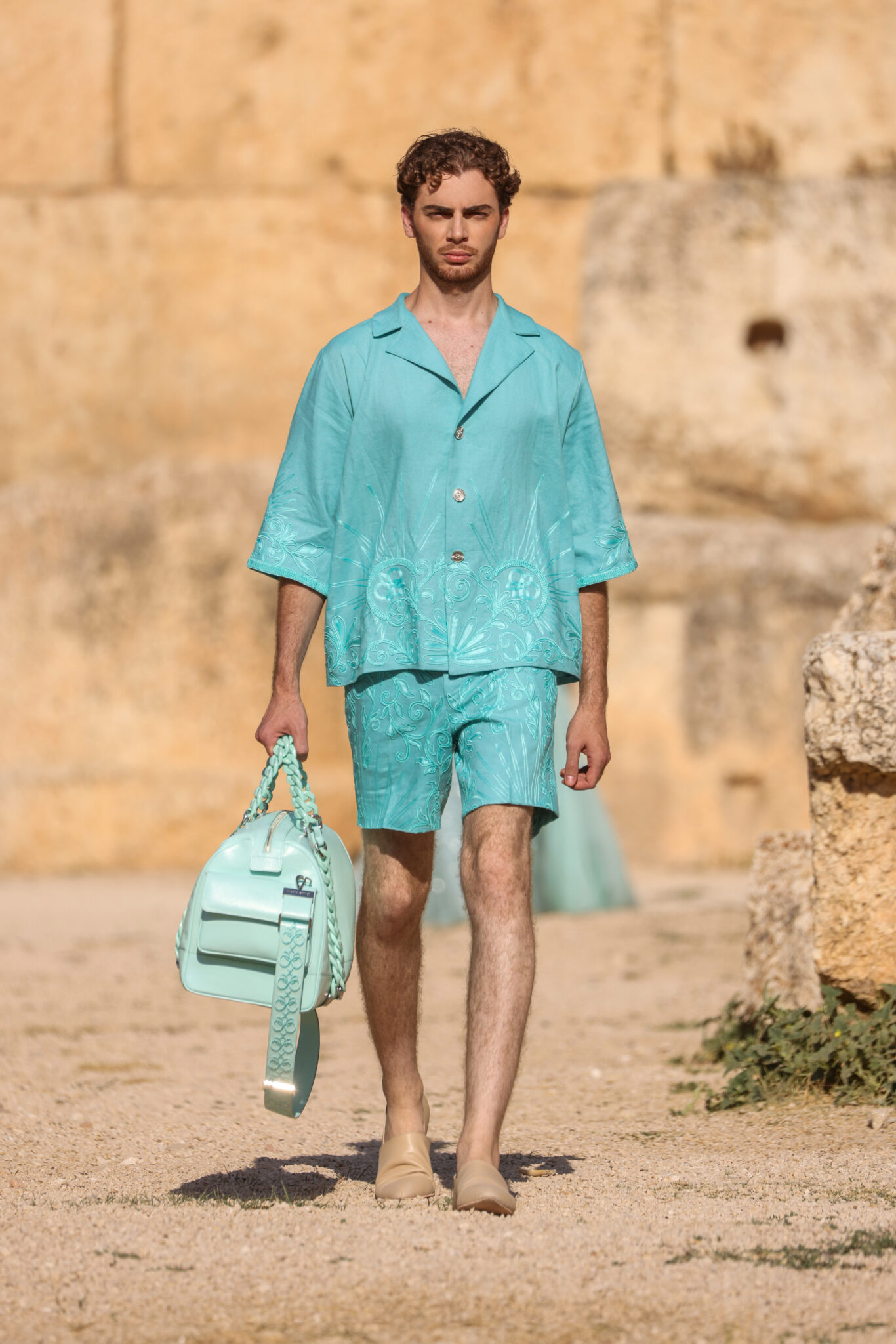 GODDESS OF LOVE Ready-To-Wear Spring 2024 When Fashion meets Heritage: Maison Georges Hobeika at Baalbek.