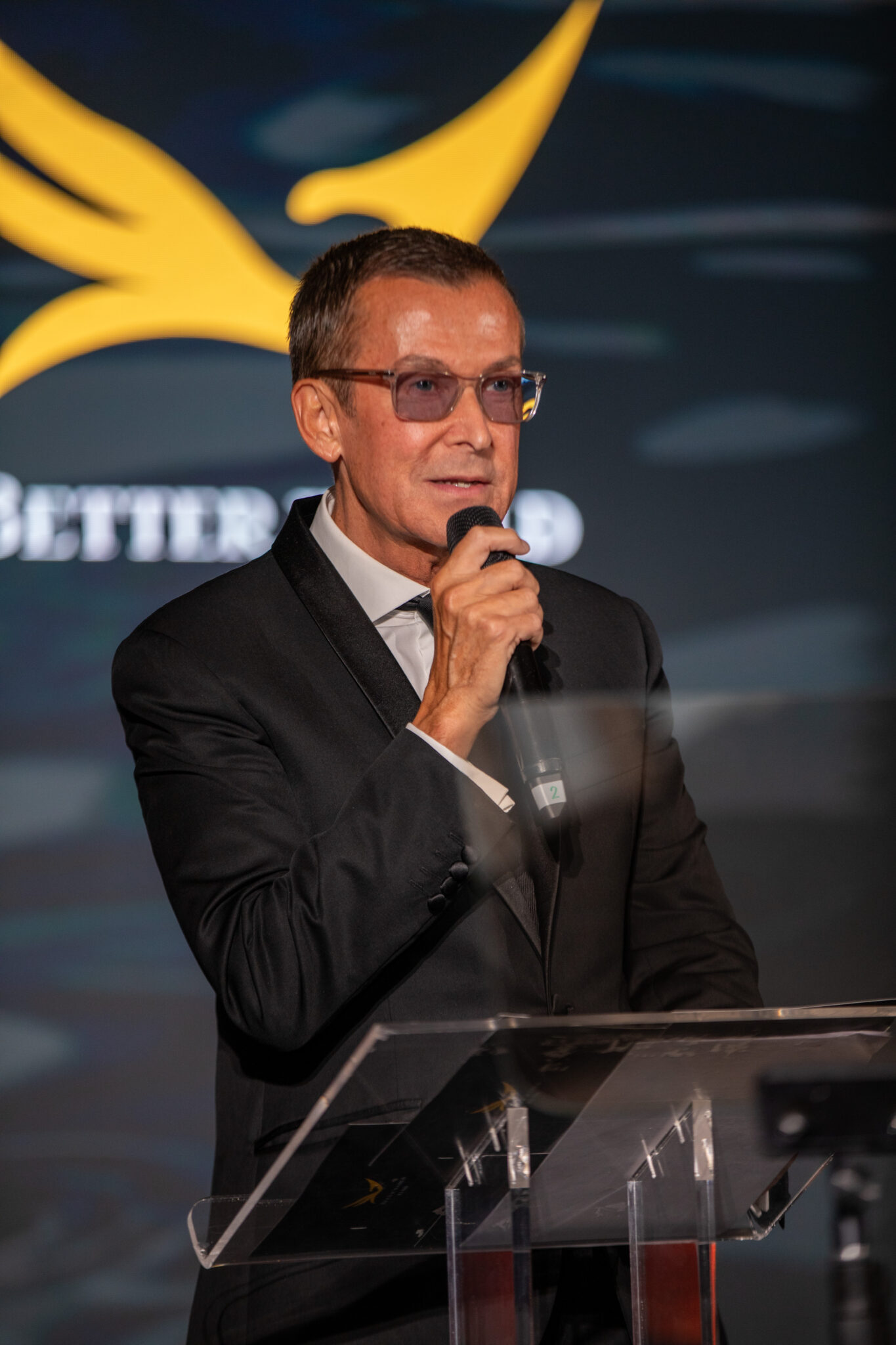 Celebrating Empowerment and Sustainability at the Better World Gala during 81st edition of Venice International Film Festival. With Kevin Costner and Susan Sarandon. 